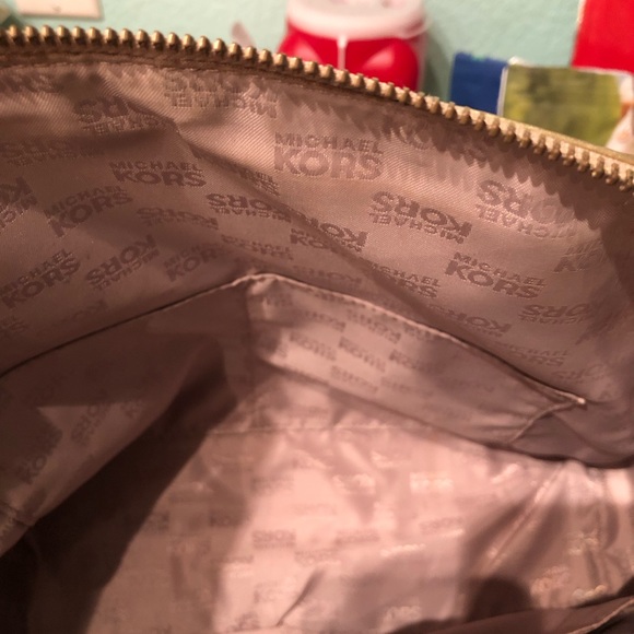 Michael Kors Rose Gold Metallic Satchel and wallet - Picture 2 of 6